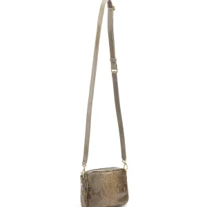 Boutique CLARIS VIROT Sac Baby Charly Python Kaki Foncé 11