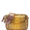 boutique paris CLARIS VIROT Sac Charly Python Safran 20