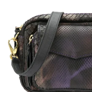 CLARIS VIROT Sac Baby Charly Python Carbone 9