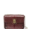 CLARIS VIROT Sac Big Ava Scarabée Python Bordeaux soldes de Noël 17