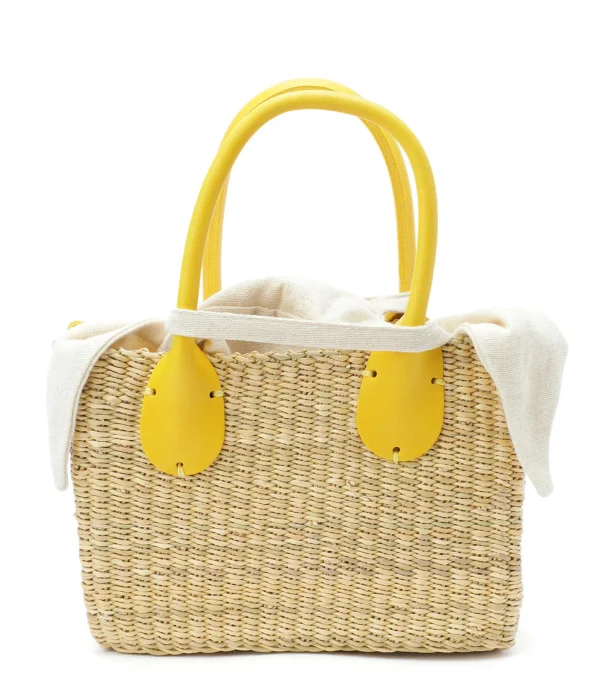 MUUN Panier Charles Naturel Jaune 1