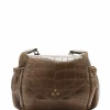 Achat JEROME DREYFUSS Sac Helmut S Cuir Croco Kaki 17