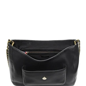 JEROME DREYFUSS Sac Lulu XL Cuir Noir Brass 17