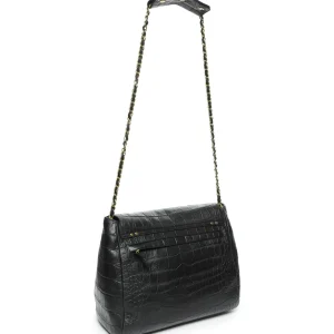 acheter JEROME DREYFUSS Sac Lulu XL Cuir Croco Noir 11