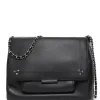 mode pas chere JEROME DREYFUSS Sac Lulu XL Cuir Noir Silver 22