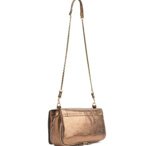 JEROME DREYFUSS Sac Bobi L Cuir Lamé Bronze 10