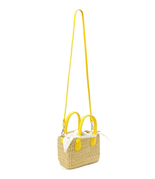 MUUN Panier Charles Naturel Jaune 3