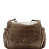 JEROME DREYFUSS Sac Helmut M Cuir Croco Kaki 17