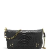 JEROME DREYFUSS Sac Bobi S Cuir Python Noir l'unique style 20