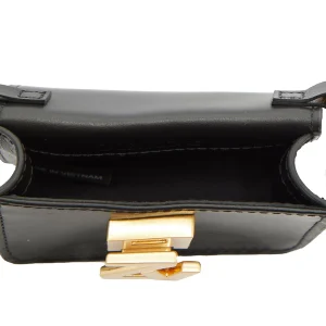 achat ZADIG & VOLTAIRE Mini Sac ZV Initiale Le City Grigri Cuir Noir 12