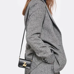 achat ZADIG & VOLTAIRE Mini Sac ZV Initiale Le City Grigri Cuir Noir 16