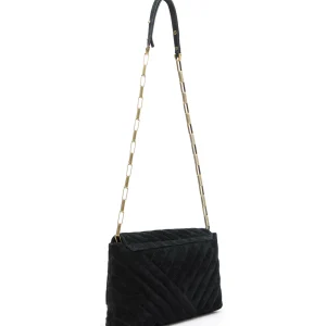 ﻿soldes ISABEL MARANT Sac Merine Bandoulière Cuir Suédé Noir 12