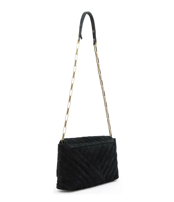 ﻿soldes ISABEL MARANT Sac Merine Bandoulière Cuir Suédé Noir 4