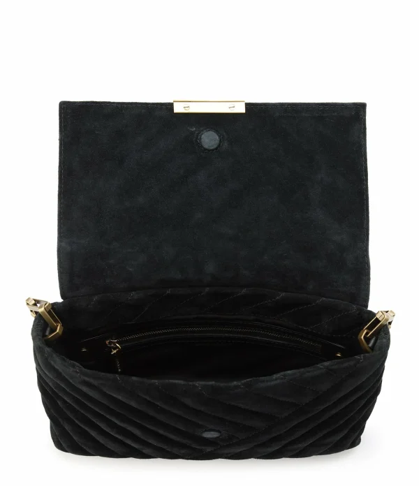 ﻿soldes ISABEL MARANT Sac Merine Bandoulière Cuir Suédé Noir 5