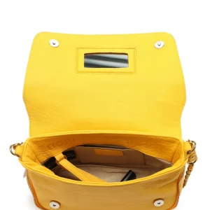 site pas cher JEROME DREYFUSS Sac Bobi S Cuir Bubble Jaune Tournesol 12