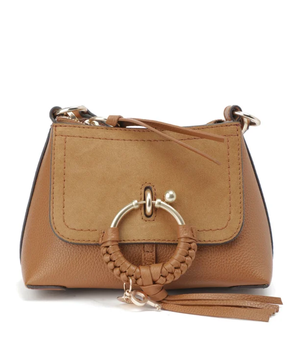 SEE BY CHLOE Sac Joan Mini Double Cuir Caramel 1