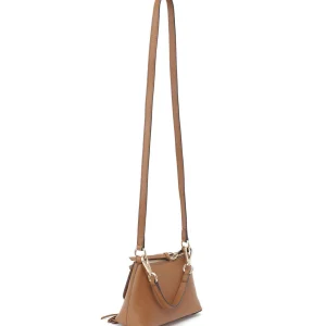 SEE BY CHLOE Sac Joan Mini Double Cuir Caramel 10