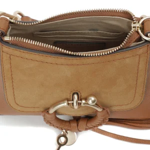 SEE BY CHLOE Sac Joan Mini Double Cuir Caramel 14