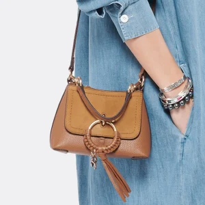 SEE BY CHLOE Sac Joan Mini Double Cuir Caramel 16