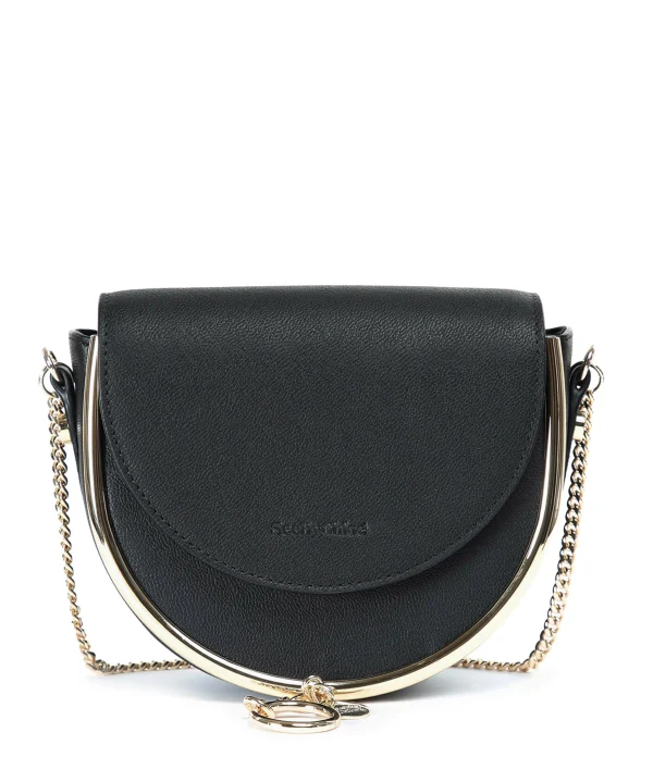 SEE BY CHLOE Sac Mara Cuir Lisse Noir 1