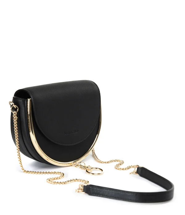 SEE BY CHLOE Sac Mara Cuir Lisse Noir 3