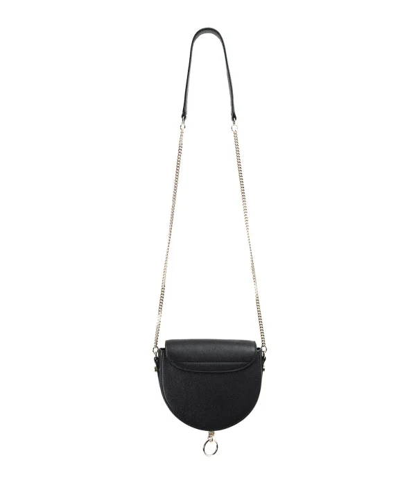 SEE BY CHLOE Sac Mara Cuir Lisse Noir 4