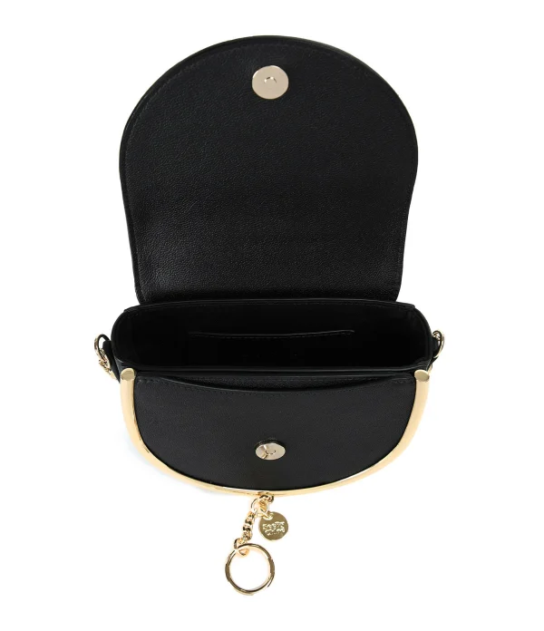 SEE BY CHLOE Sac Mara Cuir Lisse Noir 5