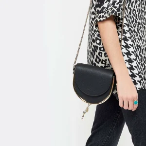 SEE BY CHLOE Sac Mara Cuir Lisse Noir 19