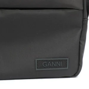 GANNI Sac Tissu Recyclé Noir solde en ligne 11