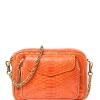 CLARIS VIROT Sac Charly Python Orange 23