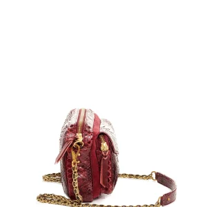 vente à bas prix CLARIS VIROT Sac Charly Python Bordeaux Suédé 9