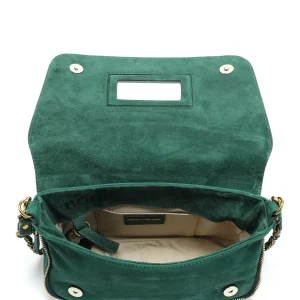 JEROME DREYFUSS Sac Bobi S Cuir Suédé Jade 12