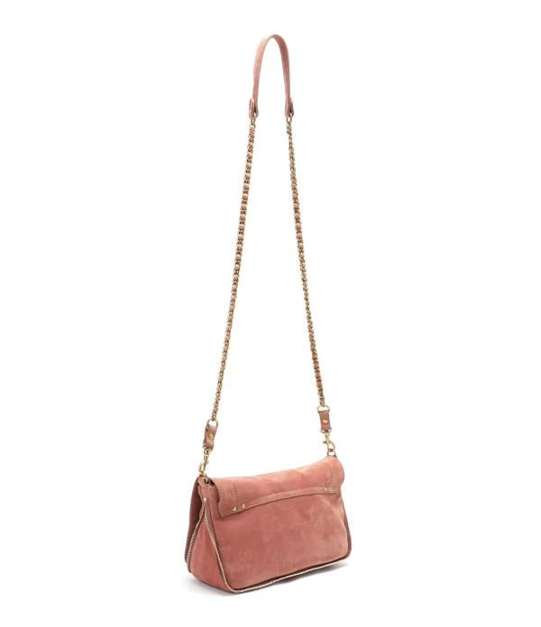 JEROME DREYFUSS Sac Bobi S Cuir Suédé Bois De Rose 3