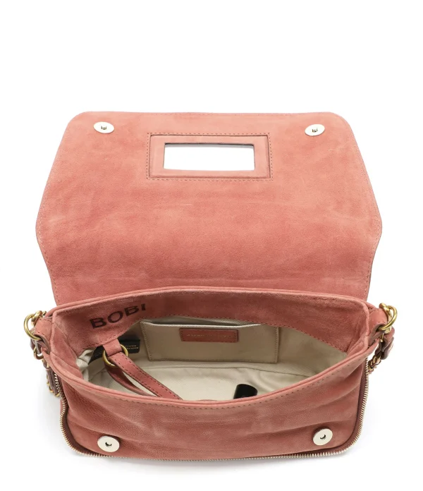 JEROME DREYFUSS Sac Bobi S Cuir Suédé Bois De Rose 4