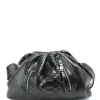 SISTA PARIS Sac Big Uniq Cuir Souple Python Zip Noir 20