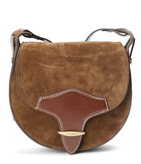 ISABEL MARANT Sac Botsy Cuir Suédé Cognac 1