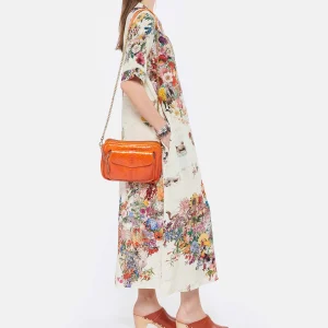 CLARIS VIROT Sac Big Charly Python Orange 12