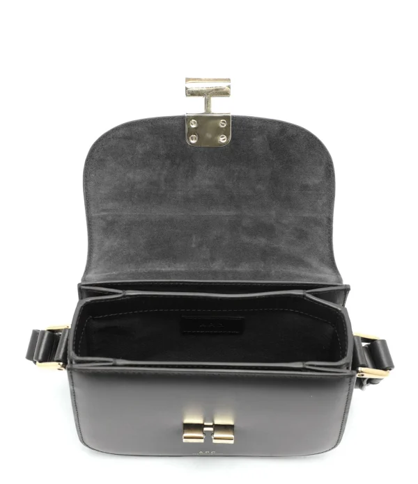 en promotion A.P.C. Sac Grace Mini Cuir Lisse Noir 4