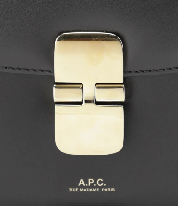 en promotion A.P.C. Sac Grace Mini Cuir Lisse Noir 5