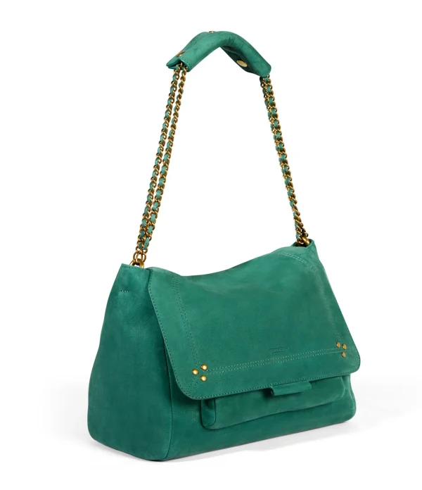 JEROME DREYFUSS Sac Lulu S Cuir Jade boutiqued pas cher 4