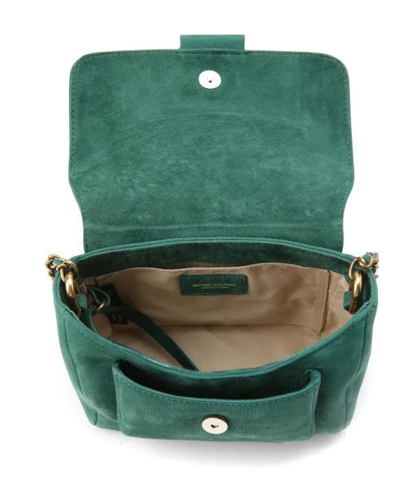 JEROME DREYFUSS Sac Lulu S Cuir Jade boutiqued pas cher 5