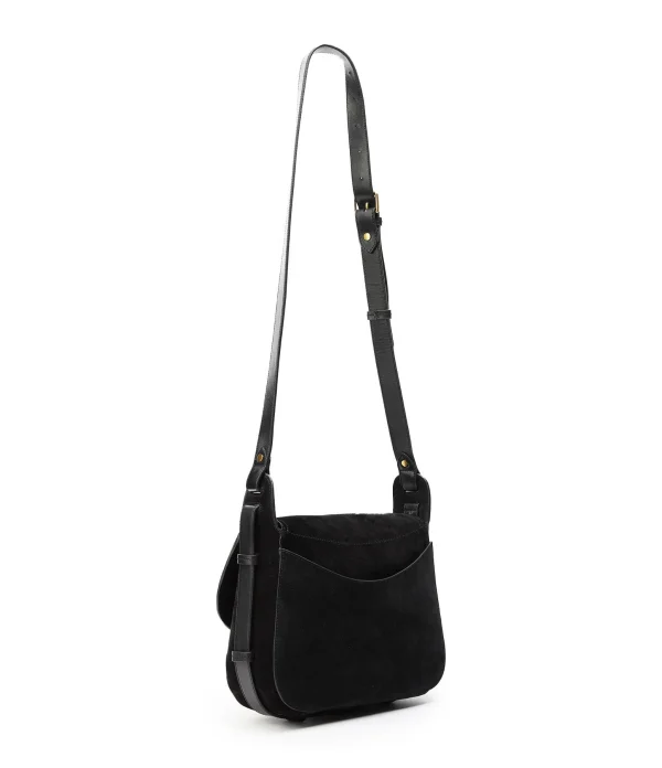 ISABEL MARANT Sac Besace Botsy Cuir Noir pas cher marque 3