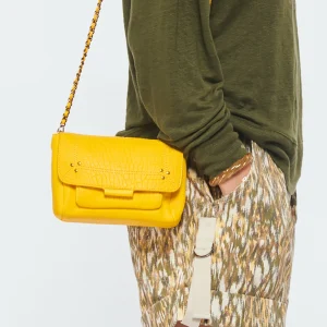 JEROME DREYFUSS Sac Lulu S Cuir Bubble Jaune Tournesol Couleurs variées 19