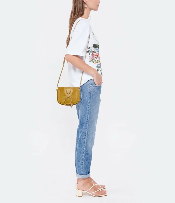 SEE BY CHLOE Sac Hana Mini Double Cuir Amber Green Achat 7