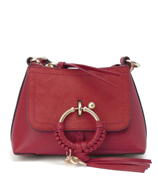 SEE BY CHLOE Sac Joan Mini Double Cuir Ribbon Red jusqu'à 1