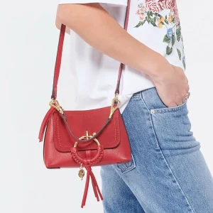 SEE BY CHLOE Sac Joan Mini Double Cuir Ribbon Red jusqu'à 16