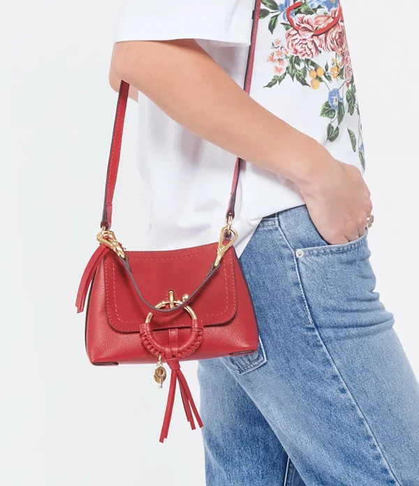 SEE BY CHLOE Sac Joan Mini Double Cuir Ribbon Red jusqu'à 6