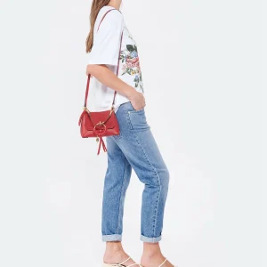 SEE BY CHLOE Sac Joan Mini Double Cuir Ribbon Red jusqu'à 18