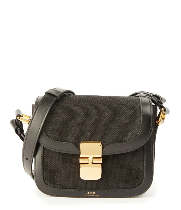 marques de renommée A.P.C. Sac Grace Mini Cuir Noir 1