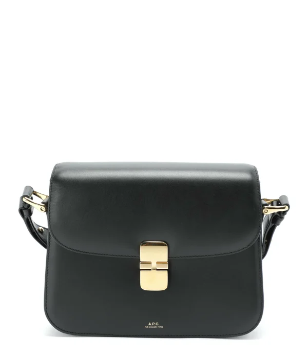 A.P.C. Sac Grace Small Cuir Lisse Noir Acheter Maintenant 1